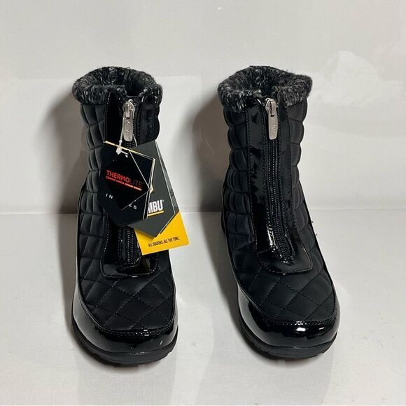 Khombu Megan Waterproof Front-Zip Winter Boots - Picture 3 of 6